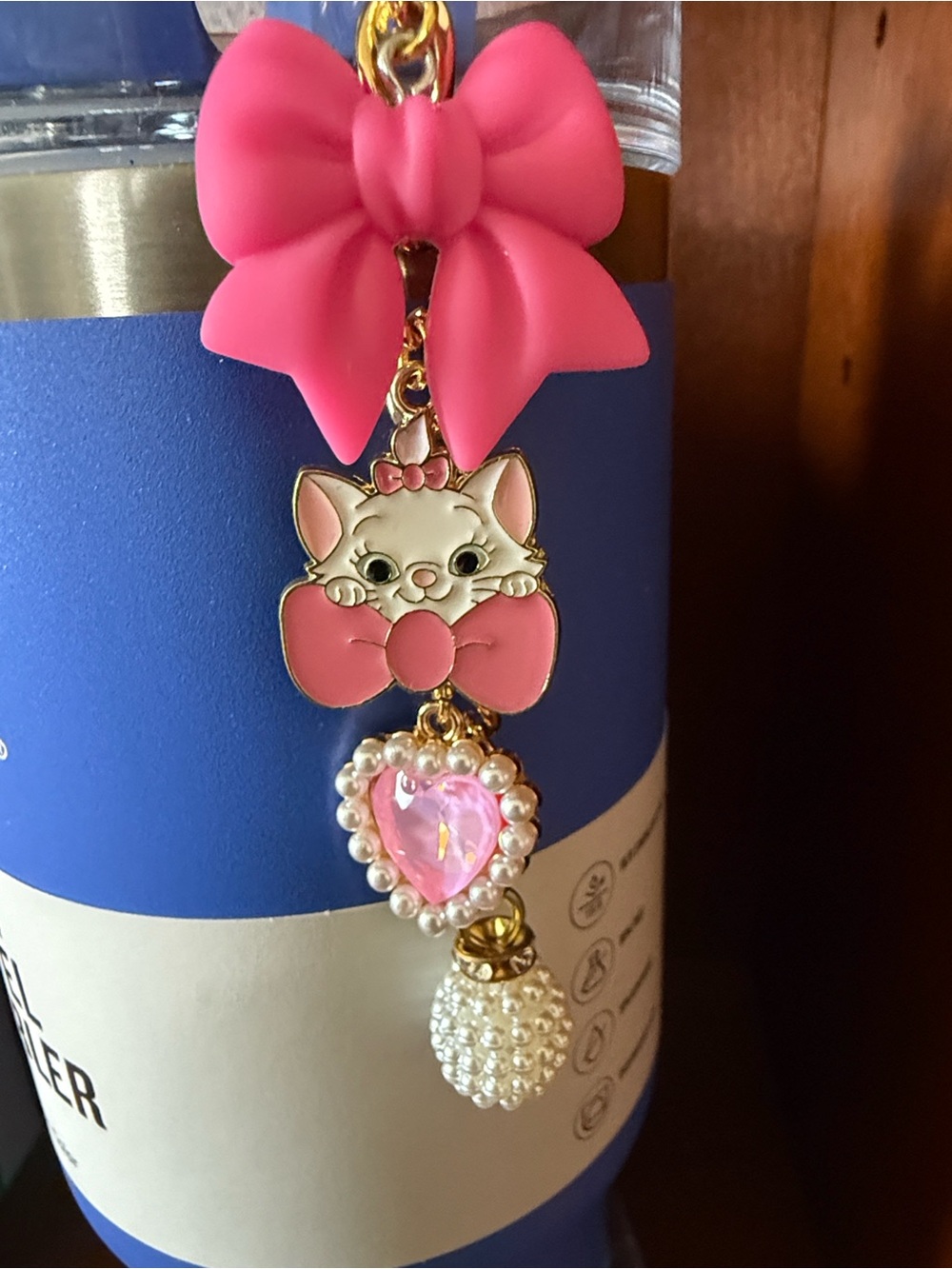 Handcrafted bling jewelry for Stanley tumblers.